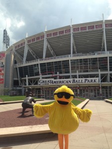 Quacky at Great American Ball Park 2