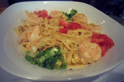 Hebron Grille Cajun Shrimp Alfredo