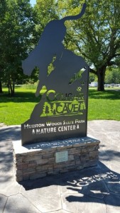 Hueston Woods Nature Center sign